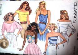 5680 SASSY BUSTIER,KNIT TOPS SLVS OR NOT PATTERN 12-16